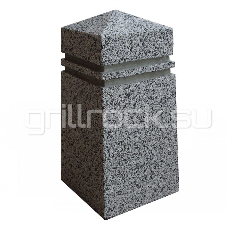 Ограничитель парковки “Кардон” из бетона (для улицы) с крошкой натурального камня (мрамор, гранит, гравий)