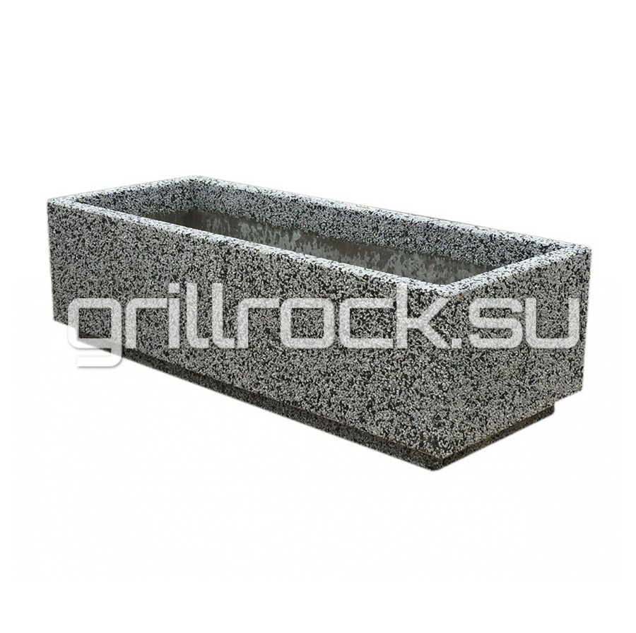 Вазон “Джек” из бетона (для улицы) с крошкой натурального камня (мрамор, гранит, гравий)