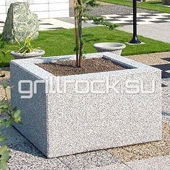 Вазон “Византия 50” из бетона (для улицы) с крошкой натурального камня (мрамор, гранит, гравий)
