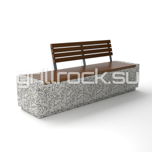 Скамейка “Темп 2 200” со спинкой
