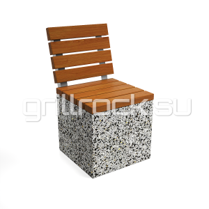 Пуф со спинкой