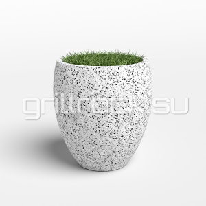 Вазон “Бутон” шлифованный