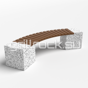 Скамейка-дуга “Евро 2” шлифованная