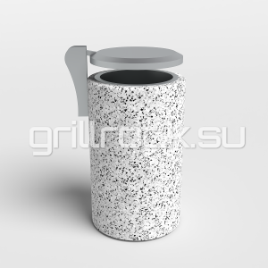 Урна “Кельн с крышкой” шлифованная