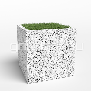 Вазон “Куб” шлифованный