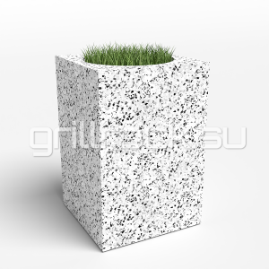 Вазон “Квадро 60” шлифованный