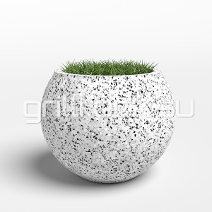 Вазон “Шар” шлифованный